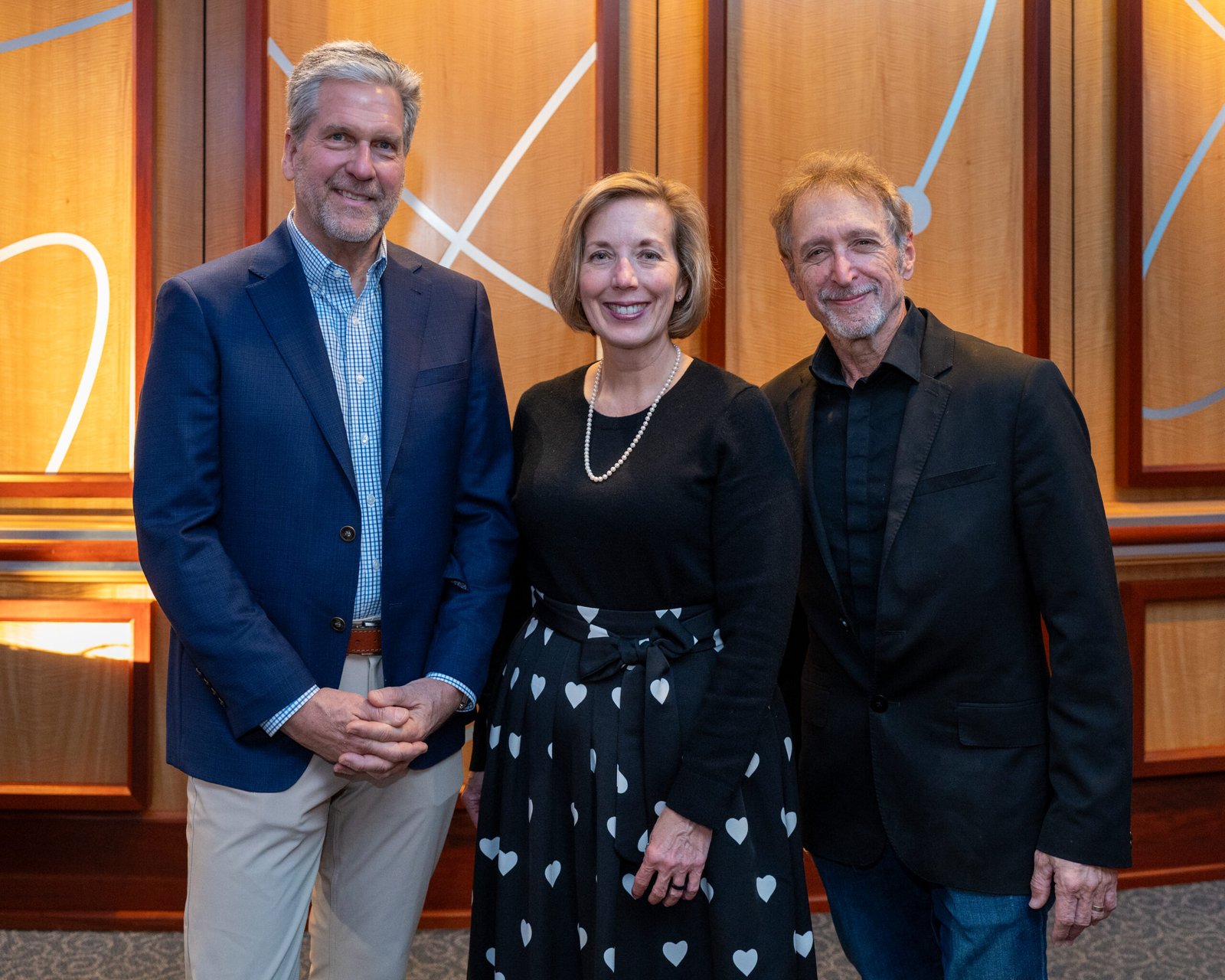 Kyle Parks with Bishop-Parker Foundation CEO Wendy Deming and writer Dave Scheiber