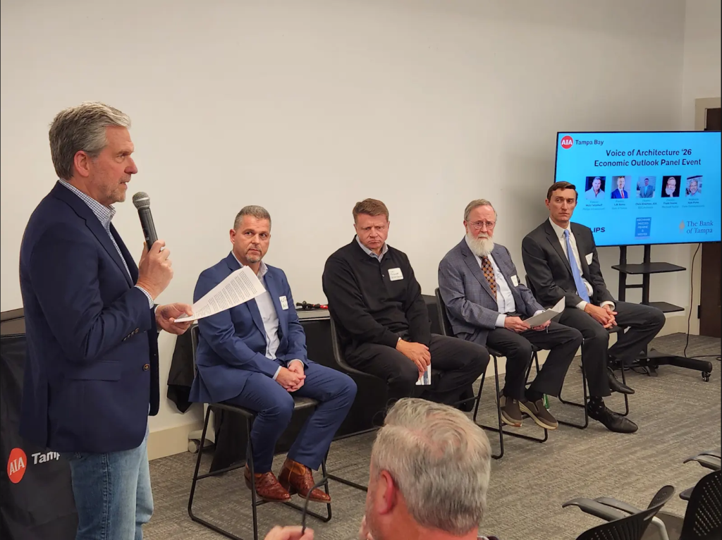 Kyle Parks moderating AIA Tampa Bay’s Voice of Architecture panel